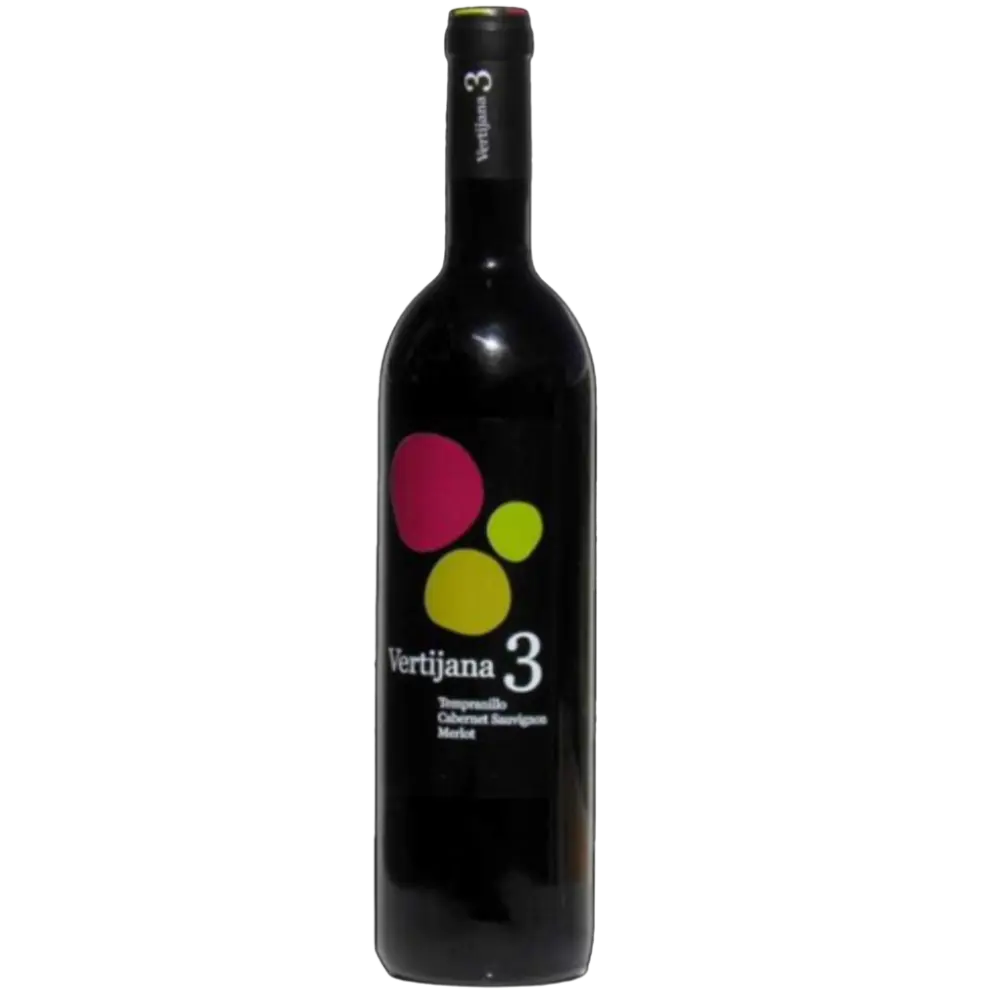 Vino tinto ecologico Vertijana 3, con denominación de origen de granada